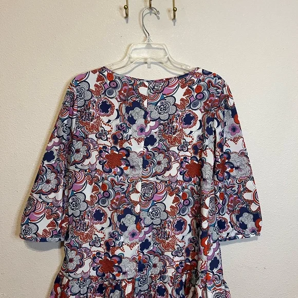 Liberty of London (Target) blue, red, white, lavender Floral Blouse. Size L - Picture 7 of 7